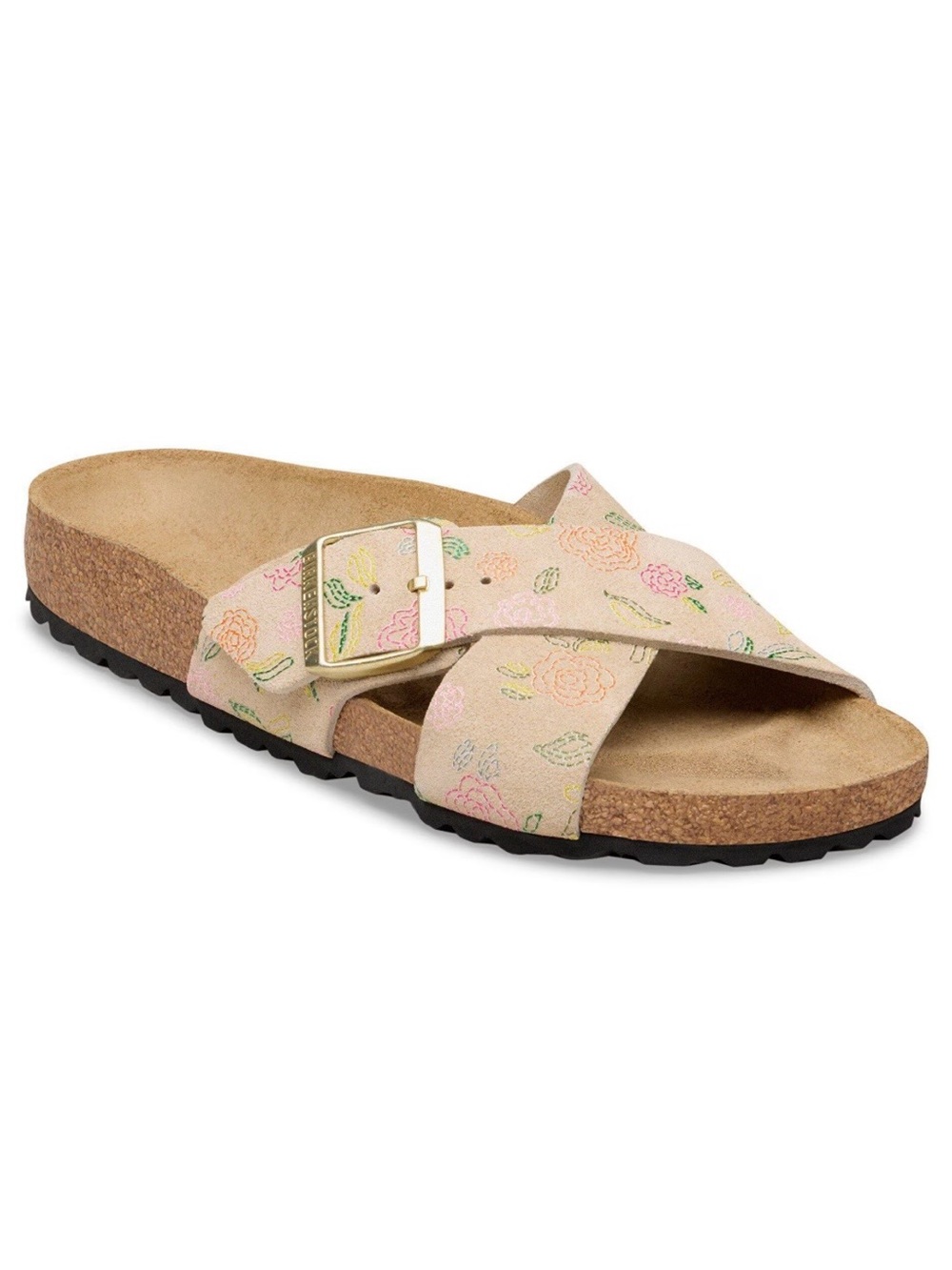 New In Box BIRKENSTOCK Siena Sandcastle Flower Print Sandals Size 39 (8.5/9)